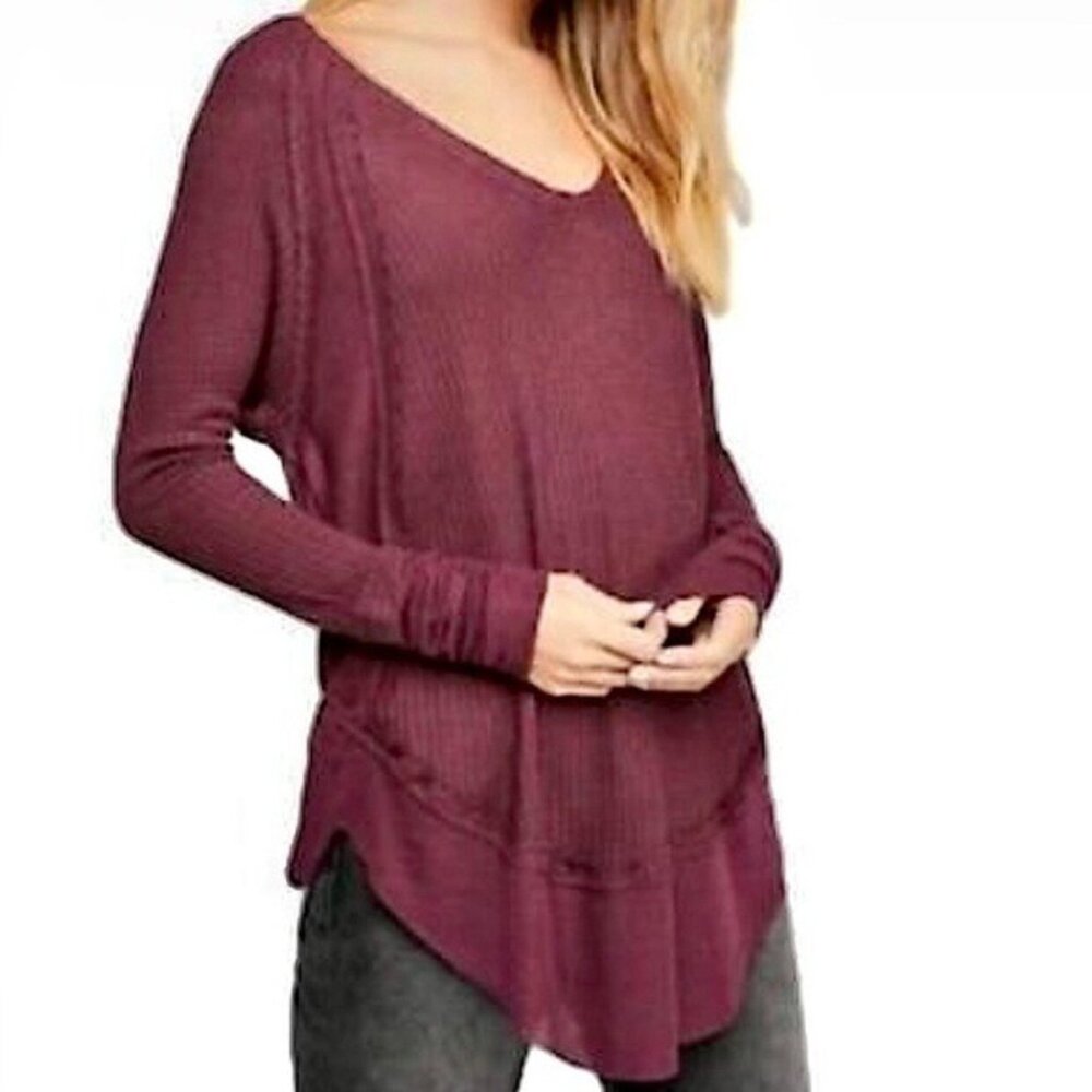 Free People Laguna Thermal Top Long Sleeve Size Medium